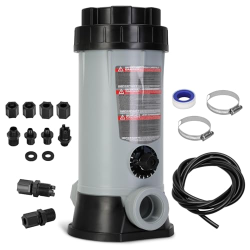 CL220 Pool Chlorinator for Swimming Pool Ponds Garden,Replacement for Hayward Chlorine Feeder,Offline Automatic Pool,Inline Automatic Pool,9 lbs Capacity,Includes Installation Manual and Accessories