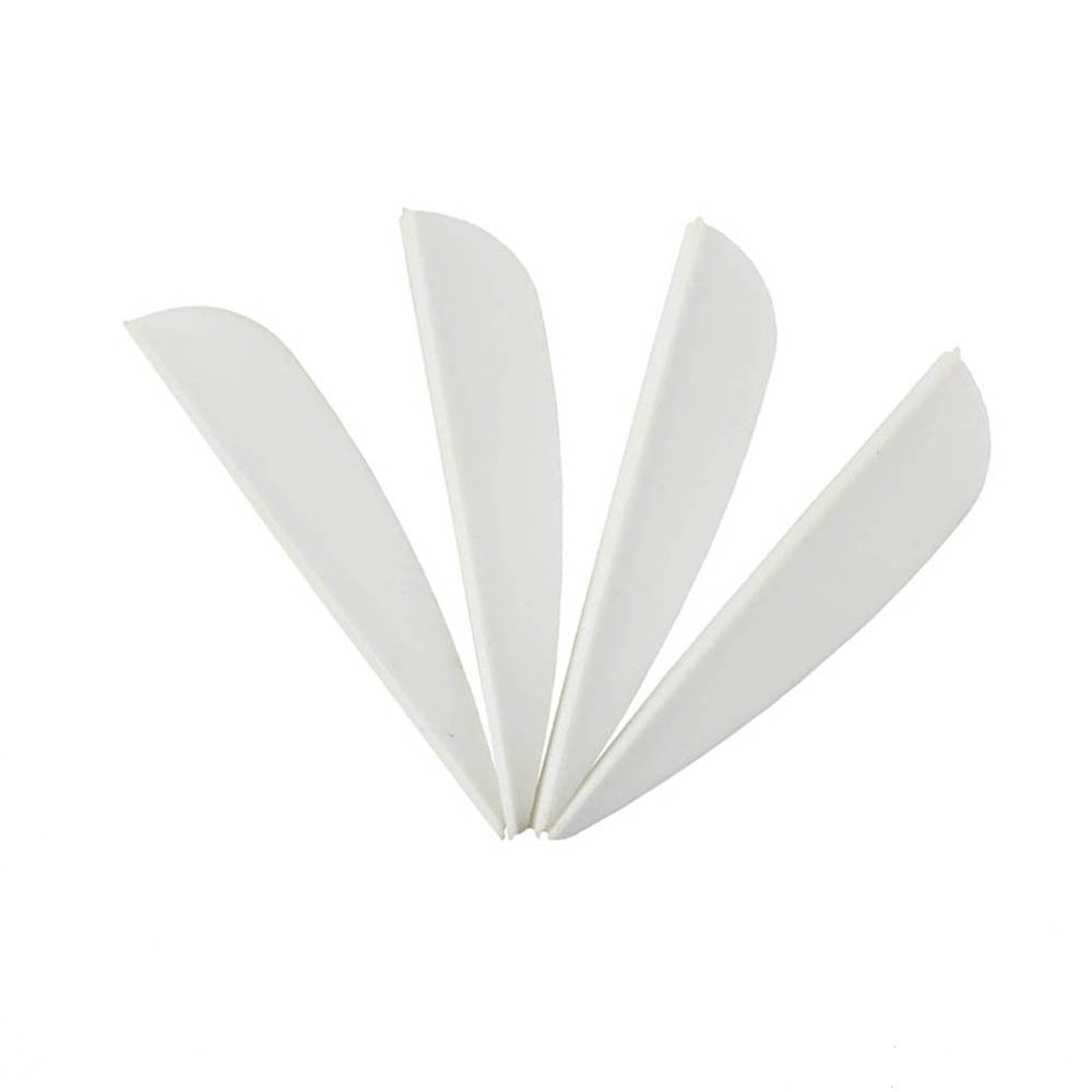 SHARROW 100pcs Plastic Arrow Vane 2 inch Fletching Feathers for DIY Arrow Archery (White) โ image 1