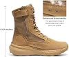 Botas de trabajo tácticas militares transpirables NORTIV 8 para hombre | Cremallera lateral, cuero, ligeras, para senderismo, motocicleta, combate, 8 pulgadas Peakforce 6