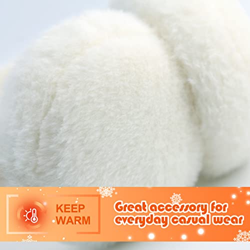 Nasular Kids Winter Earmuffs Baby Warm Ear Muff Girls Cute Furry Ear Warmers Boys Foldable Ear Covers For Cold Weather (A-White) #TOP2