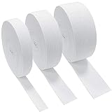 ❥ 【CALIDAD PREMIUM】 Mercería de poliéster elástico que permite que cada costura elástica sea flexible y maleable, con excelente durabilidad. Esta banda elástica plana facilita su trabajo de costura / tejido.