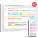 Denash 15.6 Inch Digital Calendar, 1080P Touchscreen Electronic Wall Calendar and Chore Chart with WiFi Sync 32GB Memory for Family Schedule Organization (AU Plug)