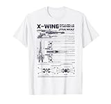Star Wars X-Wing Schematic Specs Graphic T-Shirt T-Shirt