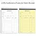 (5-Pack) Invoice Receipt Book with Cardboard 2-Part Carbonless, 5.5
