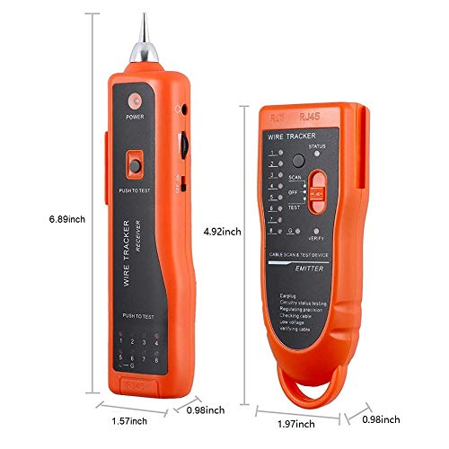 wire tester rj45 rj11 cable tracker line finder multifunction wire tracker ethernet lan network cat5 cat6 with earphone for cable collation network maintenance collation telephone line test