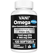 Pharmaceutical Grade Omega 3 Fish Oil, KD-PÜR Premium Germany Fish Oil Supplements 2520mg with EP...