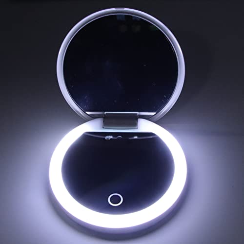Mirror Camera with Light, 2X Magnification, Travel Makeup, 3.5in Pocket Size, for Sunscreen Testing by Cuifati - Image 8