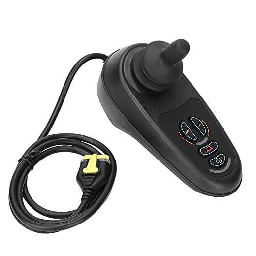 Wheelchair Joystick Control, Wheel Chair Joystick Controller Fit for PG VR2 D51427, 4 Keys Electric Mobility Wheelchairs Joystick Controller, for Power Wheelchairs Replacement Part Accessory