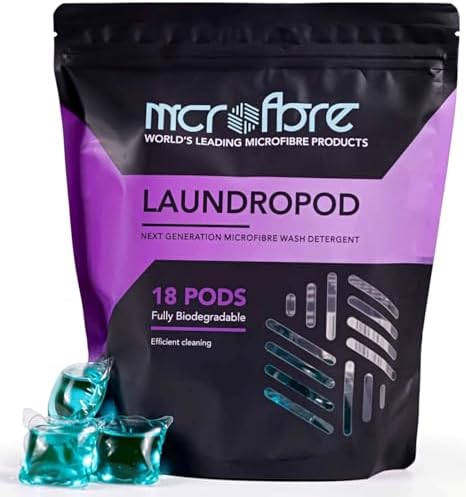 Microfibre Wash Detergent Pods - Restores & Cleans Up to 8kg of Towels Per Pod,... (Mcrofbre)