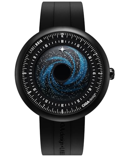Image of CIGA Design Mechanical Automatic Watch Blue Planet U Series Stainless Steel /Titanium /Ceramics Case Sapphire Crystal Fluororubber /Ceramics Strap Watches Gifts for Men and Women