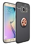Funda Samsung Galaxy S7 Edge con anillo y placa de metal.