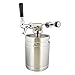 Mini Keg with Mini Keg Regulator and Beer Dispenser, 64 oz - Portable Keg Draft Beer Dispenser, Portable Beer Dispenser