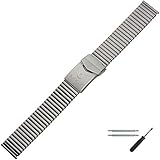 STEGBREITE 18 mm & 20 mm - Uhrband aus EDELSTAHL, durch seinen Wechselanstoß bestens passend für Uhren mit einer Anstoßbreite von 18mm & 20mm