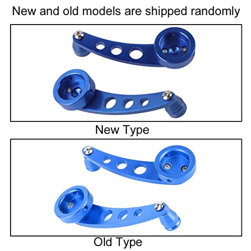 Image of 2Pcs Window Crank, Alloy Window Handle Riser Winder Crank Handle Fit for Car(Blue)