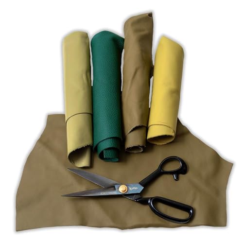 COLORE: Pelle di colore Verde fornita in 4 generosi pezzi di pelle per un peso totale di 500 grammi.