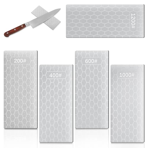 Aurinovellia 5 Stück Diamant Schleifstein Set 200/400/600/1000/1200 Körnung