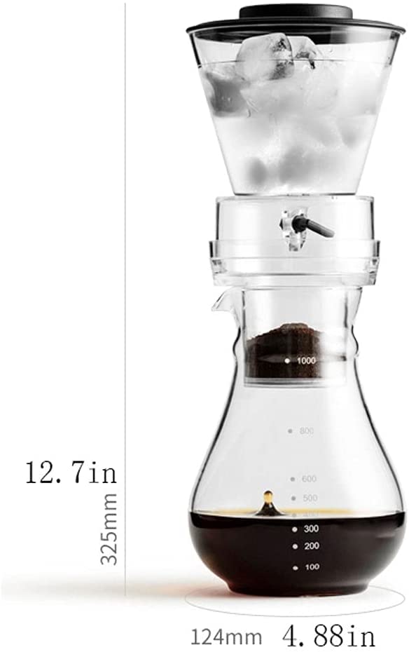 Cafetera de filtro portátil con válvula control de agua 600 mL miniatura 2