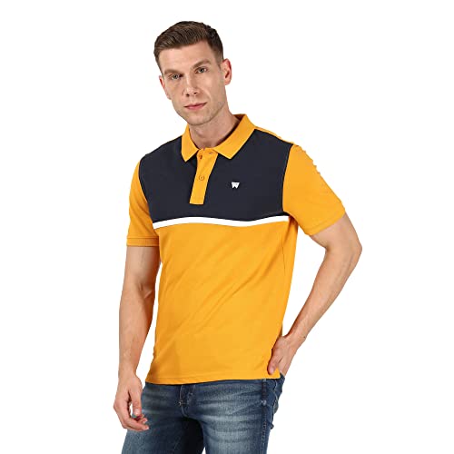 Image of Wrangler Men Multicolor Printed Polo Tshirt