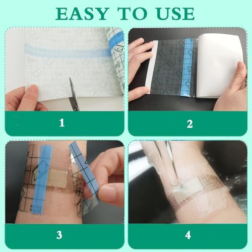 Image of Gadget Deals- waterproof bandage | tape | waterproof bandage for stitches | surgical tapewaterproof | transparent tape for Shower Tattoos(5cm*5m)