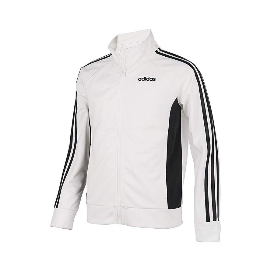 Adidas Event Full Zip Jacket Girls Jackets Size L, Color: White/Black2