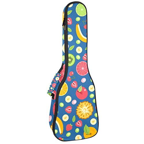 Sac de transport pour ukulélé de haute protection en tissu imperméable bleu
