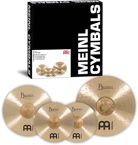 Meinl Cymbals Byzance Traditional Polyphonic Complete Set — Made in Turkey — Hand Hammered B20 Bronze (BT-CS2)