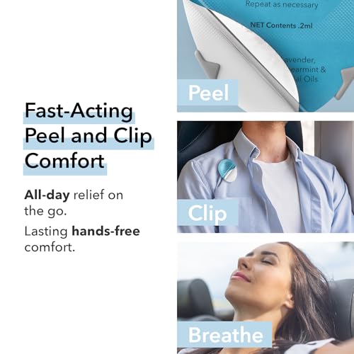 Image of QueaseEASE QuickPACK Nausea Nasal Inhaler Kit, Travel Essentials for Motion Sickness, Pregnancy, Chemo, & Queasy Moments, 4 Portable Essential Oil Pods with Hands-Free Clip