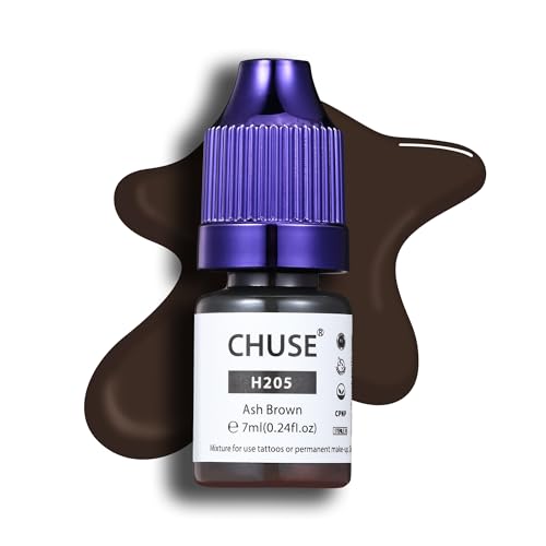 CHUSE Pigments liquides hybrides pour sourcils PMU 0,24 oz/7 ml (H205 Brun cendré)