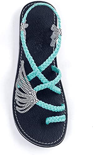 GenericFlat Sandals for Women Palm leaf Summer European and American Beach Sandals Girl