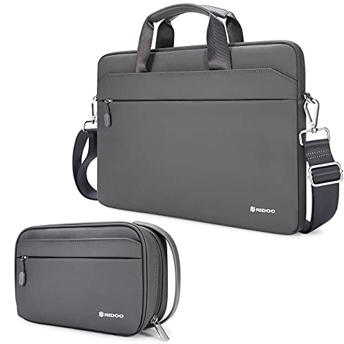 NIDOO Travel Cable Organizer Bag & NIDOO 14-15 Inch Laptop Briefcase Bag