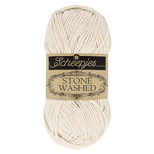 Image of Scheepjes Stone Washed Yarn 50 g (1.76 oz) - 801 Moon Stone Beige