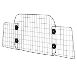 VEVOR Dog Car Barrier, 38"-66.3" Adjustable Car Divider for Trunk Cargo Area, Universal-Fit Back Seat Heavy-Duty Wire Mesh Dogs Separator Guard Net, Vehicle Pet Barrier for Sedans, Trucks and SUVs