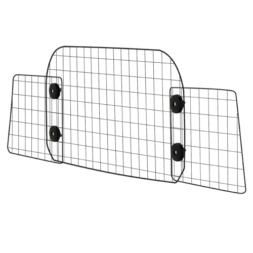 VEVOR Barrière de Voiture pour Chien Réglable 96,8-168,5 cm, Grille Pare-Chien en Treillis Métallique pour Siège Arrière, Universel pour Animaux de...