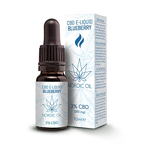 Nordic Oil - 300mg CBD Blaubeere E-Liquid für die E-Zigarette / 3% CBD / ohne Nikotin / PG / VG