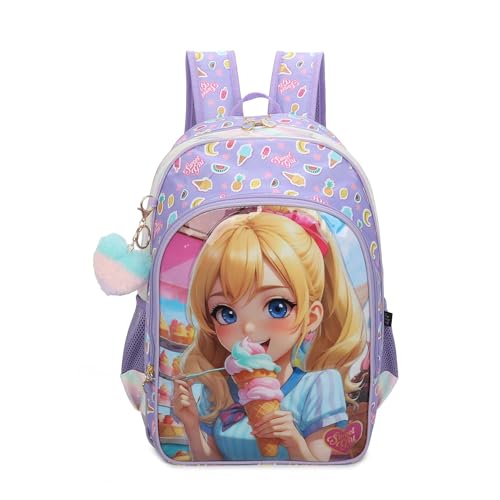 SANTINO, Mochila Infantil Sweet Girl Ice Cream by Santino Poliéster SGM20U Lílas