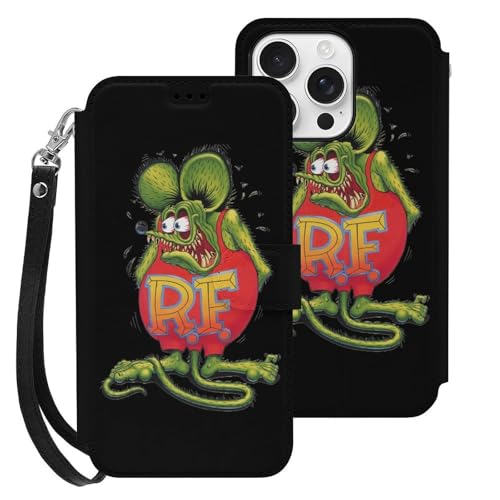 iPhone 16 ProP[X/Jo[ bg tBN Rat Fink یJo[ z^ ACtH16/16pius/16pro/16promax/16eP[X Case Xgbvt ݊̂ wh~ Ռz lC J[h[ ^ 