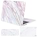 MOSISO MacBook Pro 15 inch Case 2019 2018 2017 2016 Release A1990 A1707, Plastic Pattern Hard Shell & Keyboard Cover & Screen Protector Compatible with MacBook Pro 15 Touch Bar, Pink Marble
