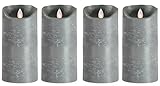 Photo Gallery sompex candele a led con funzione timer e fiamma tremolante, colore grigio, diametro 8 cm, altezza a scelta 18 cm o 23 cm, set da 4 pezzi, decorazione natalizia a led (4 x 18 cm) Photo Gallery sompex candele a led con funzione timer e fiamma tremolante, colore grigio, diametro 8 cm, altezza a scelta 18 cm o 23 cm, set da 4 pezzi, decorazione natalizia a led (4 x 18 cm)