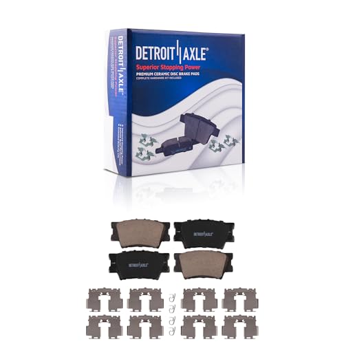 Image of Detroit Axle - Brake Kit for 2007-2011 Toyota Camry 2008-2012 Avalon | 2007-2012 Lexus ES350 Disc Brake Rotors Ceramic Brakes Pads Replacement 11.65 inch inch Front and 11.06 inch inch Rear Rotor
