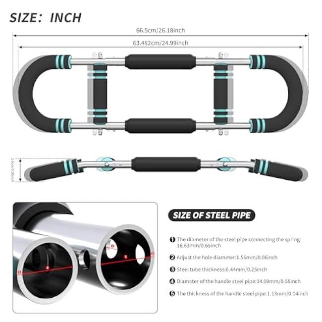 Twister Arm Trainer,Adjustable Chest Workout Equipment, Arm Shoulder Chest Trainer for Men,Chest arm Exerciser, Portable Chest Clip Muscle(U60-100lbs kit)