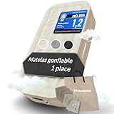 Heimfleiss® Matelas Gonflable Autogonflant 100x200/45 cm | Lit Gonflable Premium 1 Personne | Matelas avec Pompe Électrique pour Camping et Invités