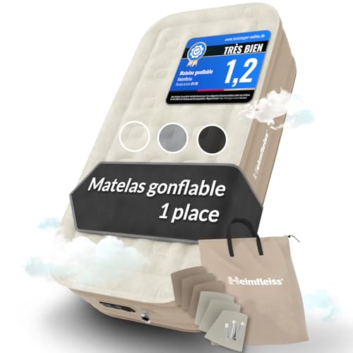 Heimfleiss® Matelas Gonflable Autogonflant 100x200/45 cm | L
