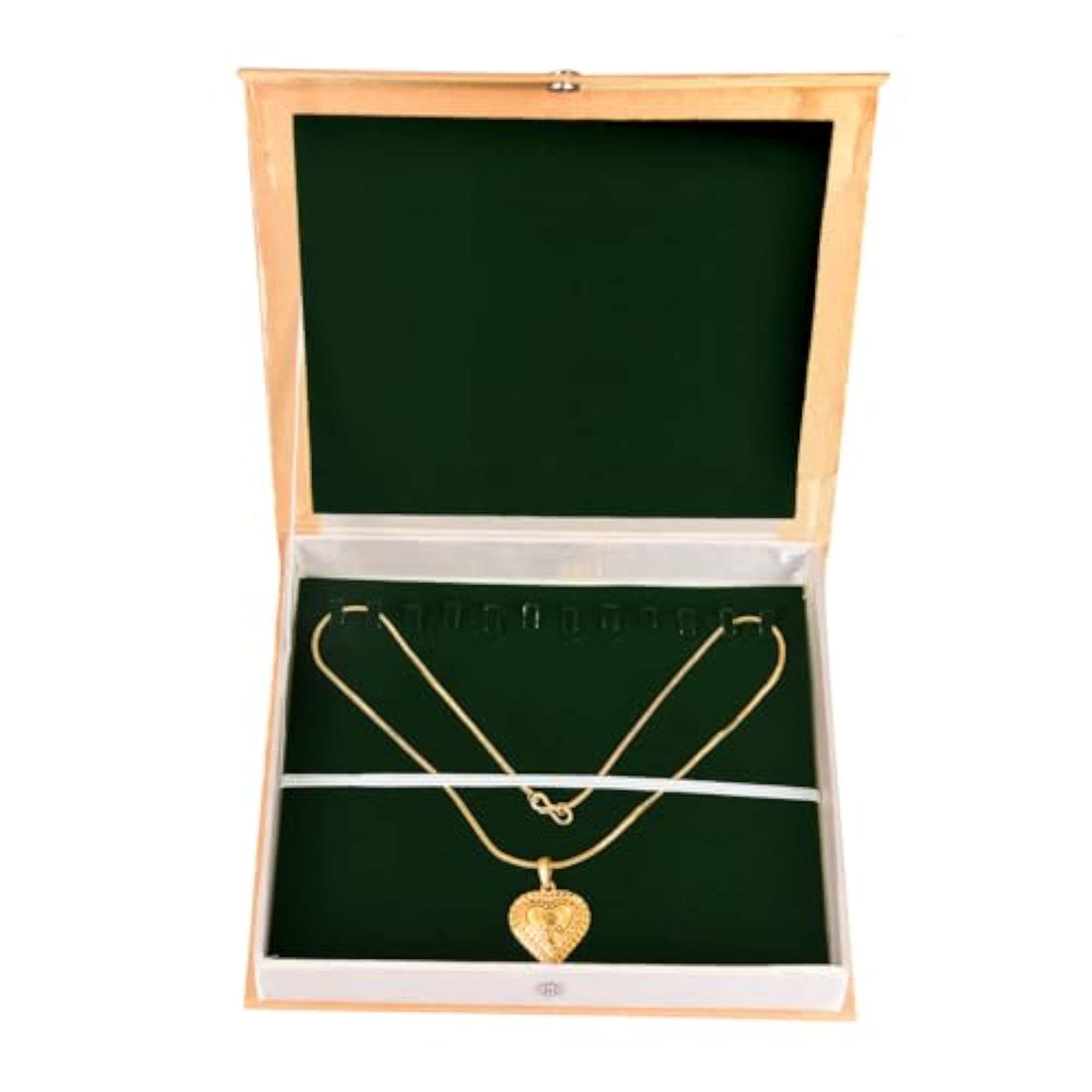 Green Chain Box with 12 Chain Holders, Organiser