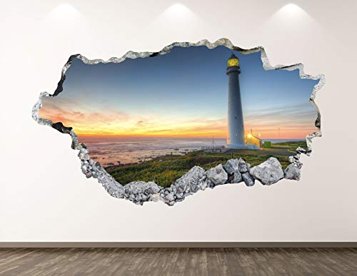 Vinilo decorativo mural faro 177.8 cm x 101.6 cm
