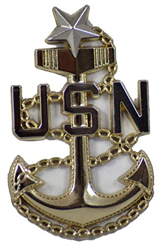 Navy Senior Chief Petty Officer SCPO LAPEL PIN OR HAT PIN - Size 1-7/8