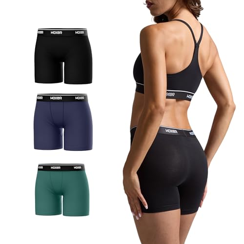 Image of Woxer Boxer Shorts for Women - 5 inch Baller Boy Shorts Underwear, Soft Modal, Chafe Free - Breathable & Moisture-Wicking