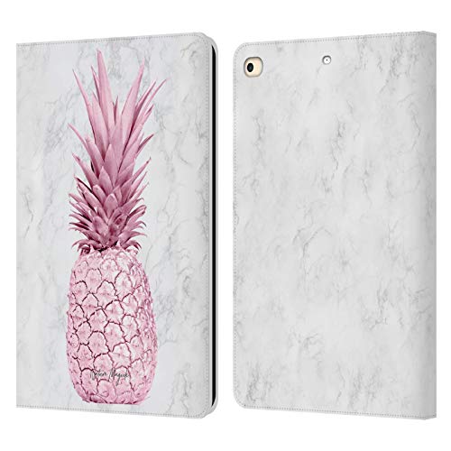 Housse en cuir iPad 9.7 motif ananas or rose et marbre par Nature Magick