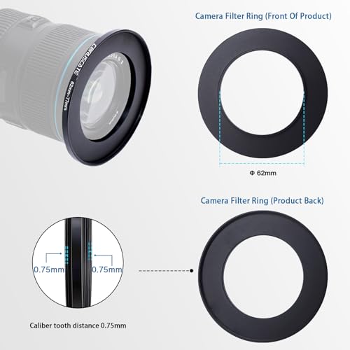 Bagues d'adaptation de filtre 62mm pour éviter de bloquer vos accessoires optiques