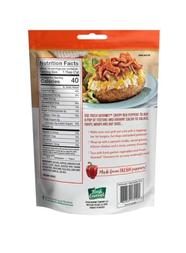 Image of Fresh Gourmet Variety Pack of Crispy Toppings - Beets, Dillies, Jalapenos, Onions, Wonton Strips, and Red Peppers (6 Flavor Variety Pack)