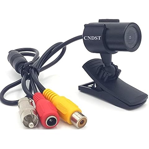 CNDST CCTV 1/3 Sony 1000TVL Hd Mini Bullet Spy Security Camera with Clip 2.8mm 120degree Mini Hidden CCTV Surveillance Camera Analog Cover